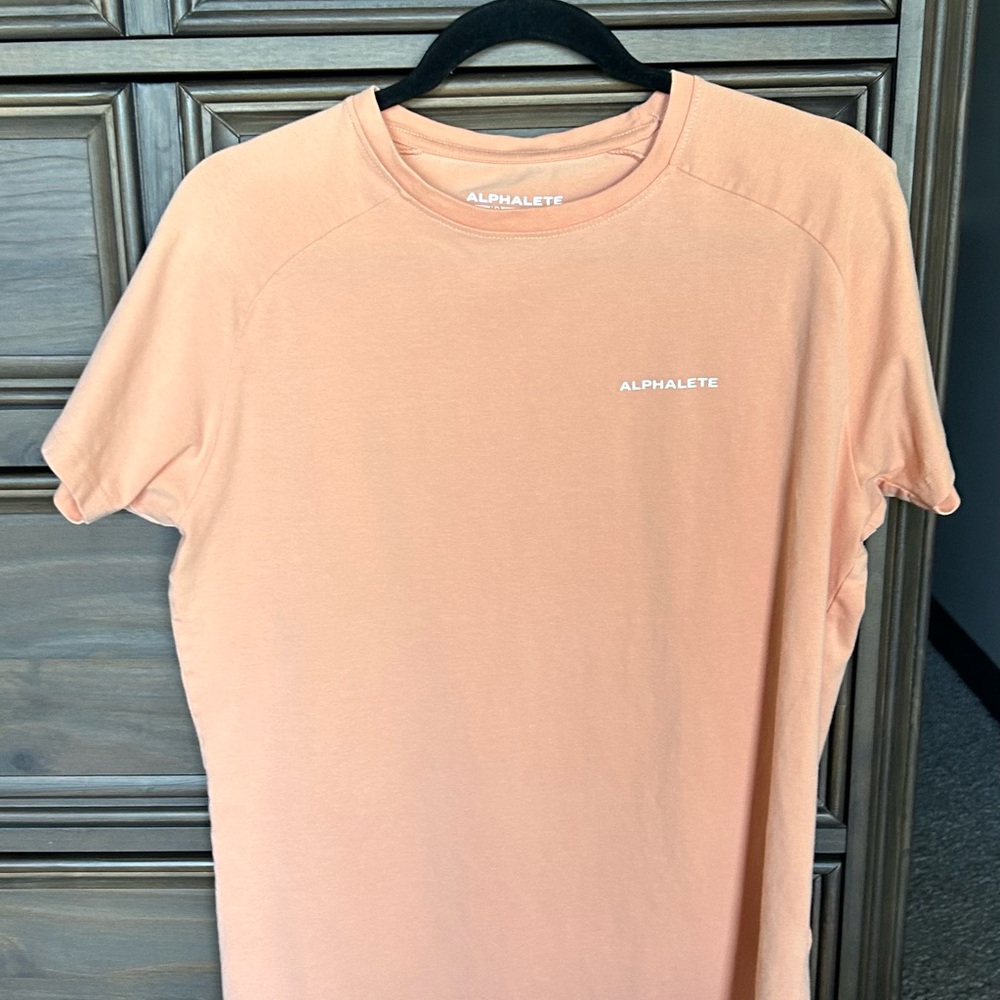 Alphalete Men Coral Short Sleeve Tee